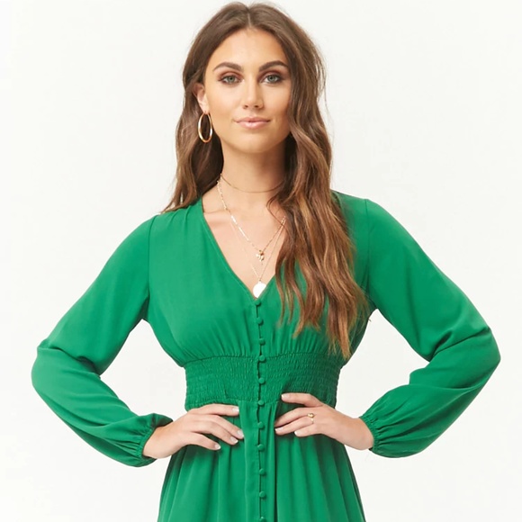 NWOT V Neck Maxi Dress - Picture 3 of 6